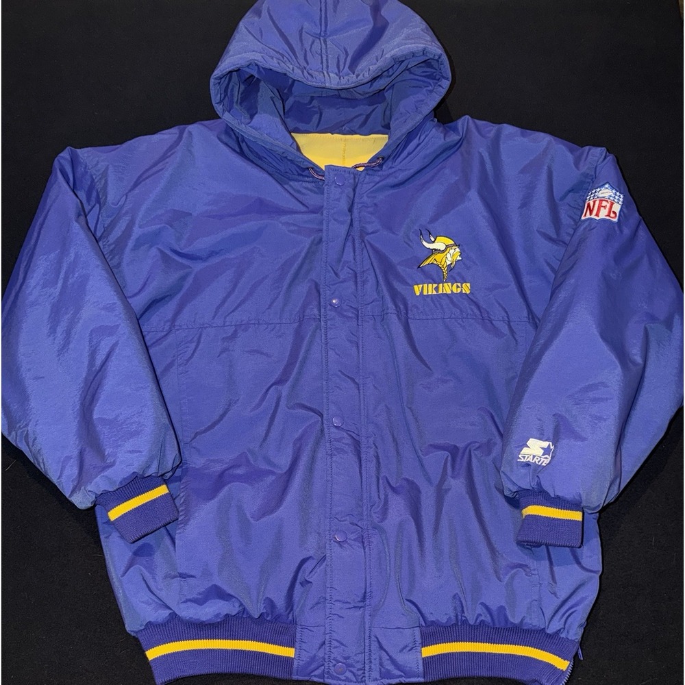 Minnesota Vikings Vintage Embroidered NFL Starter Jacket Mens Size XL